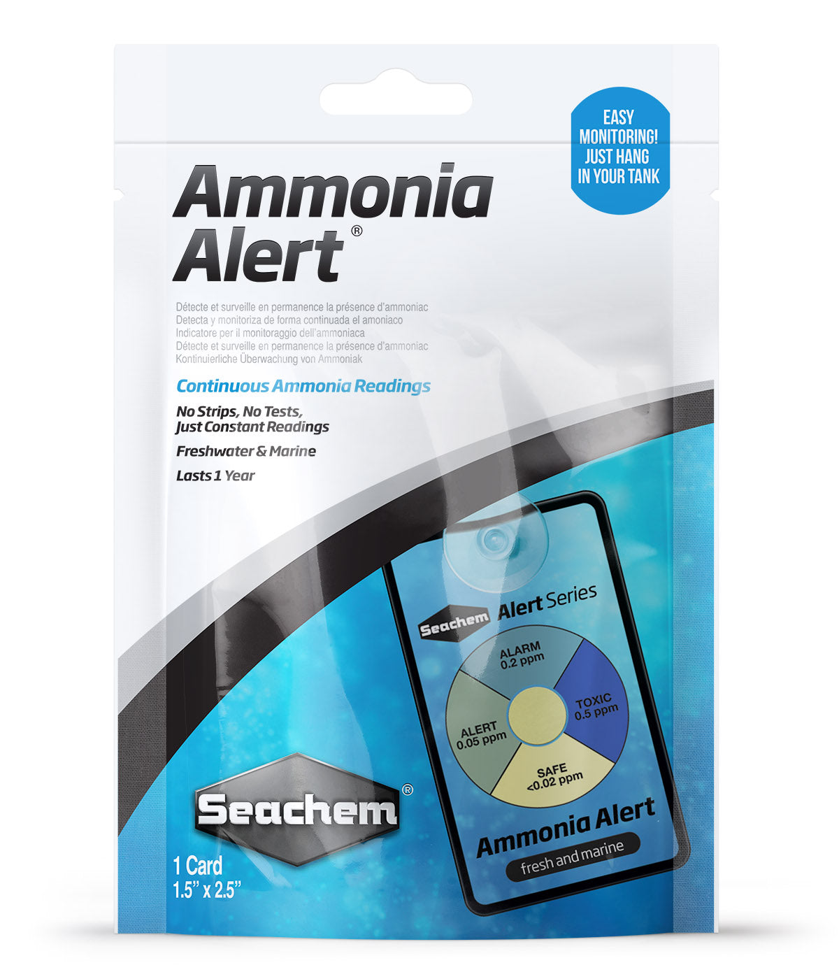 Seachem Ammonia Alert – Continuous Ammonia Monitor for Lobster Tanks and Seafood Display Systems