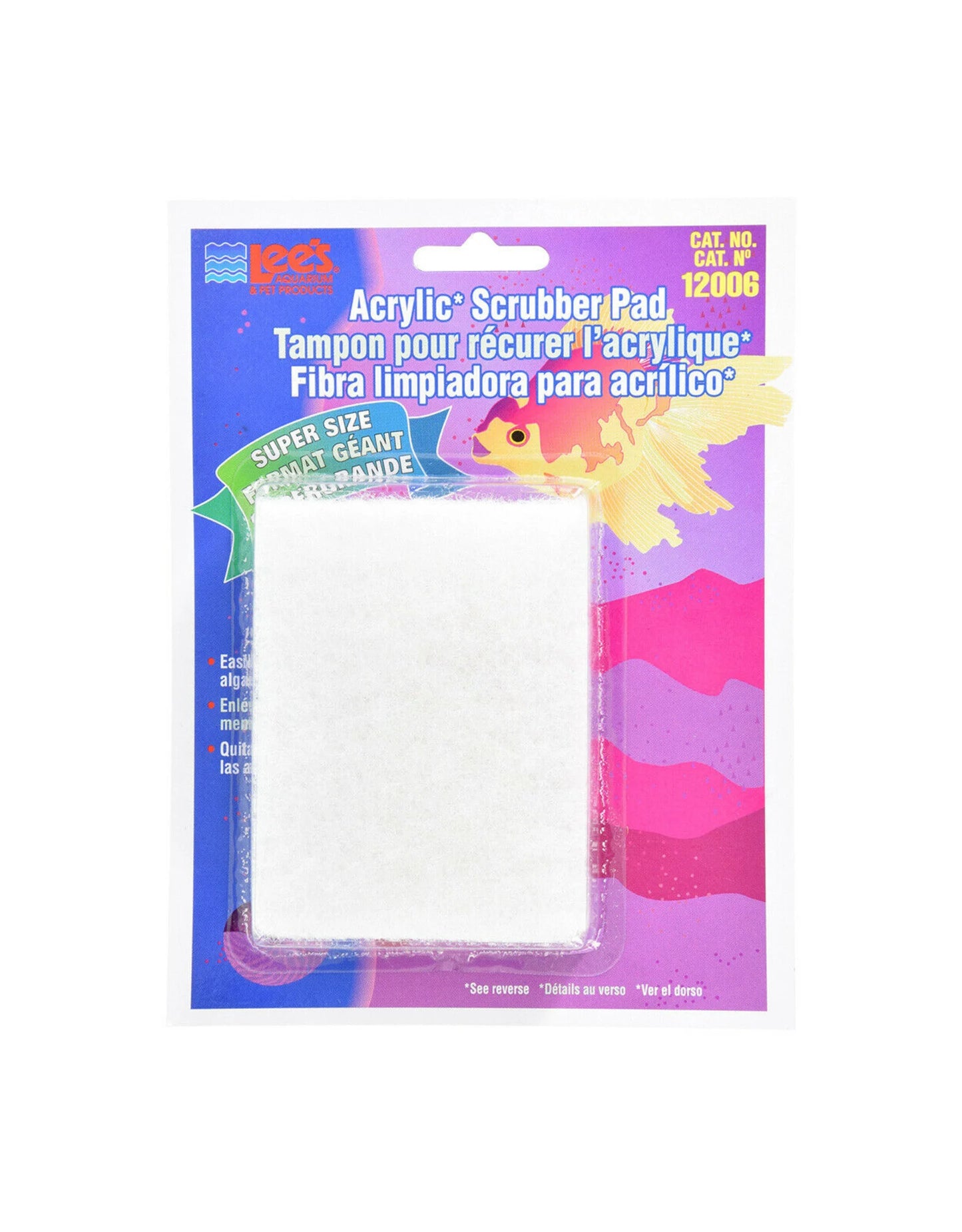 Lee’s Acrylic Scrub Pad – Non-Scratch Cleaning Pad for Lobster Tanks
